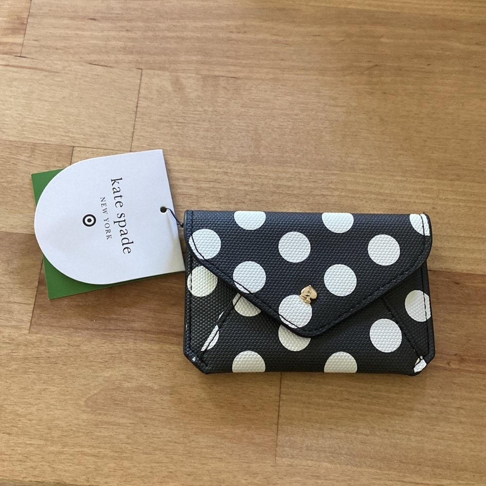 Polka Dot Envelope Card Case - kate spade new york x Target Black/White 🆕 - Picture 7 of 7